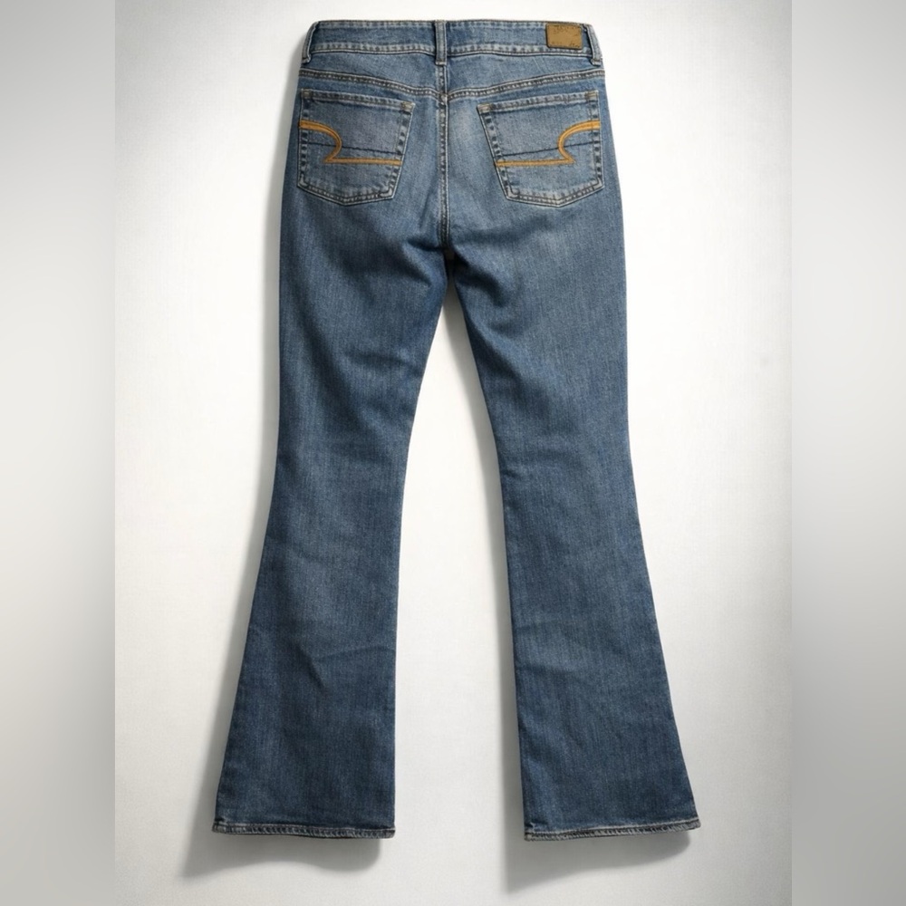 American Eagle Outfitters Artist Stretch Distressed Flare Jeans - Picture 3 of 5
